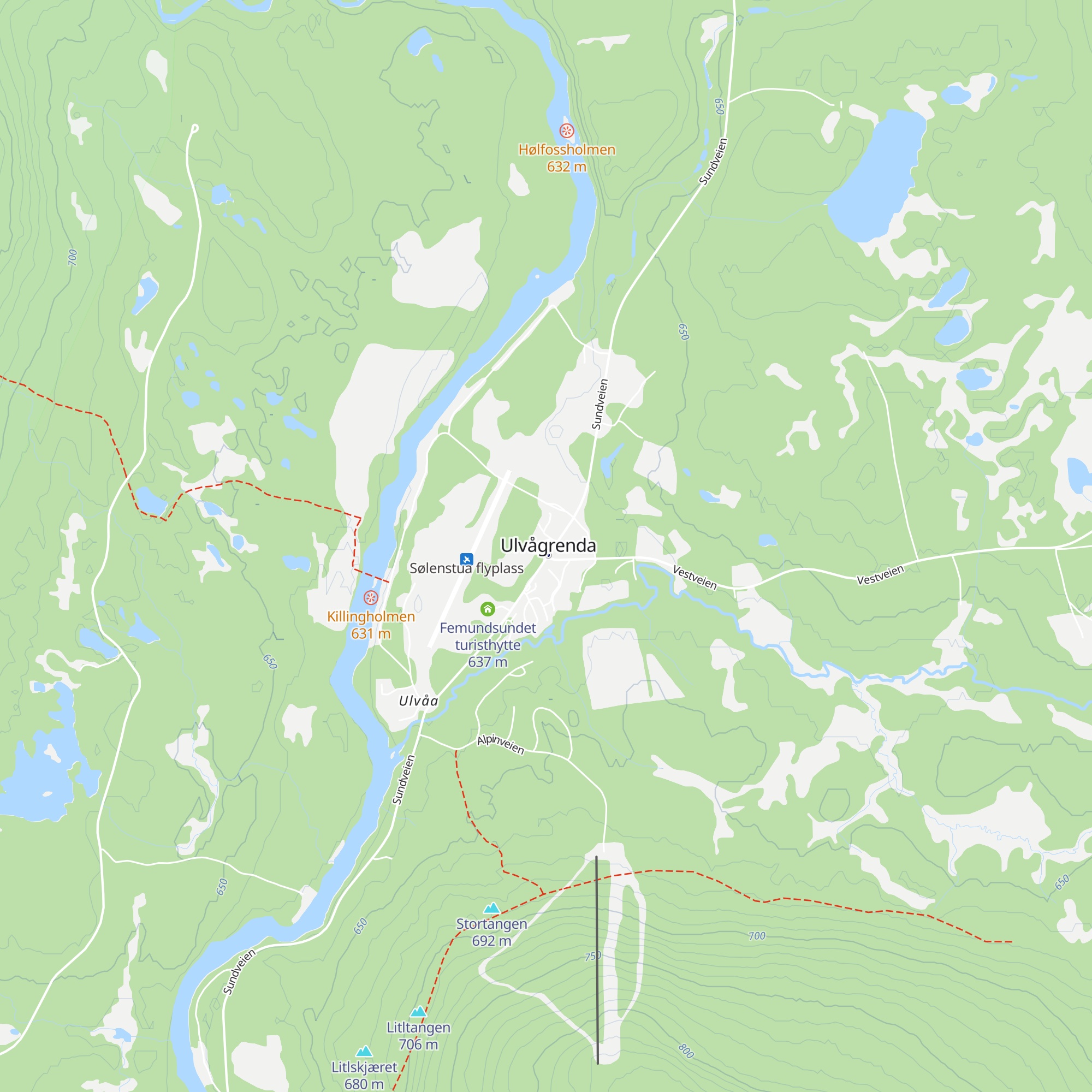 Sølenstua Motell & Caravan map