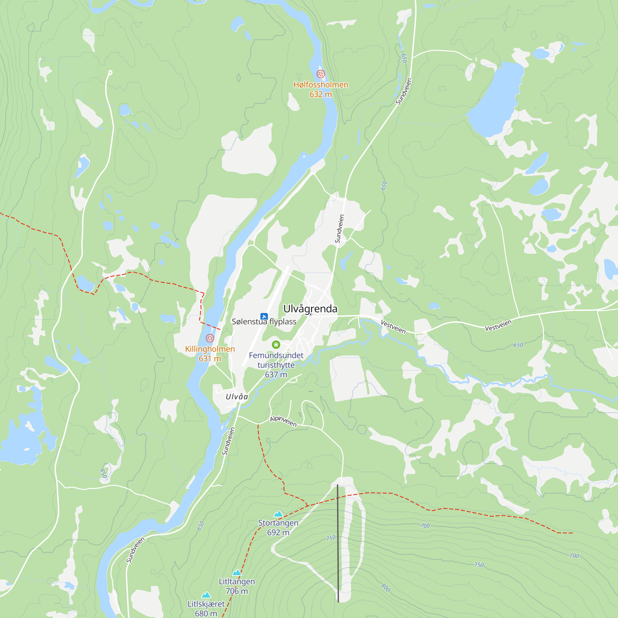 Sølenstua Motell & Caravan map