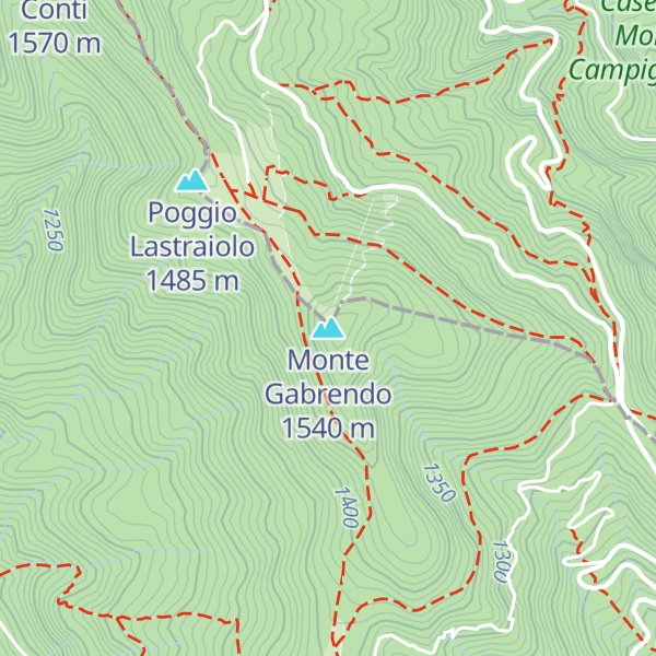 Map of Monte Gabrendo