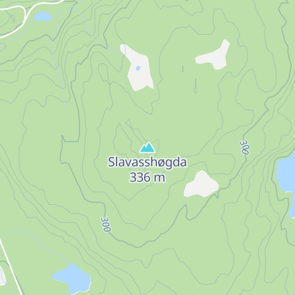 Map of Slavasshøgda