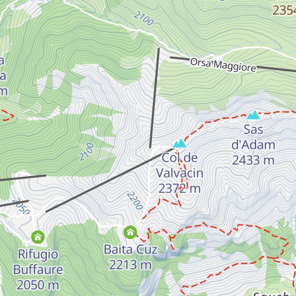 Map of Monte Giumellino