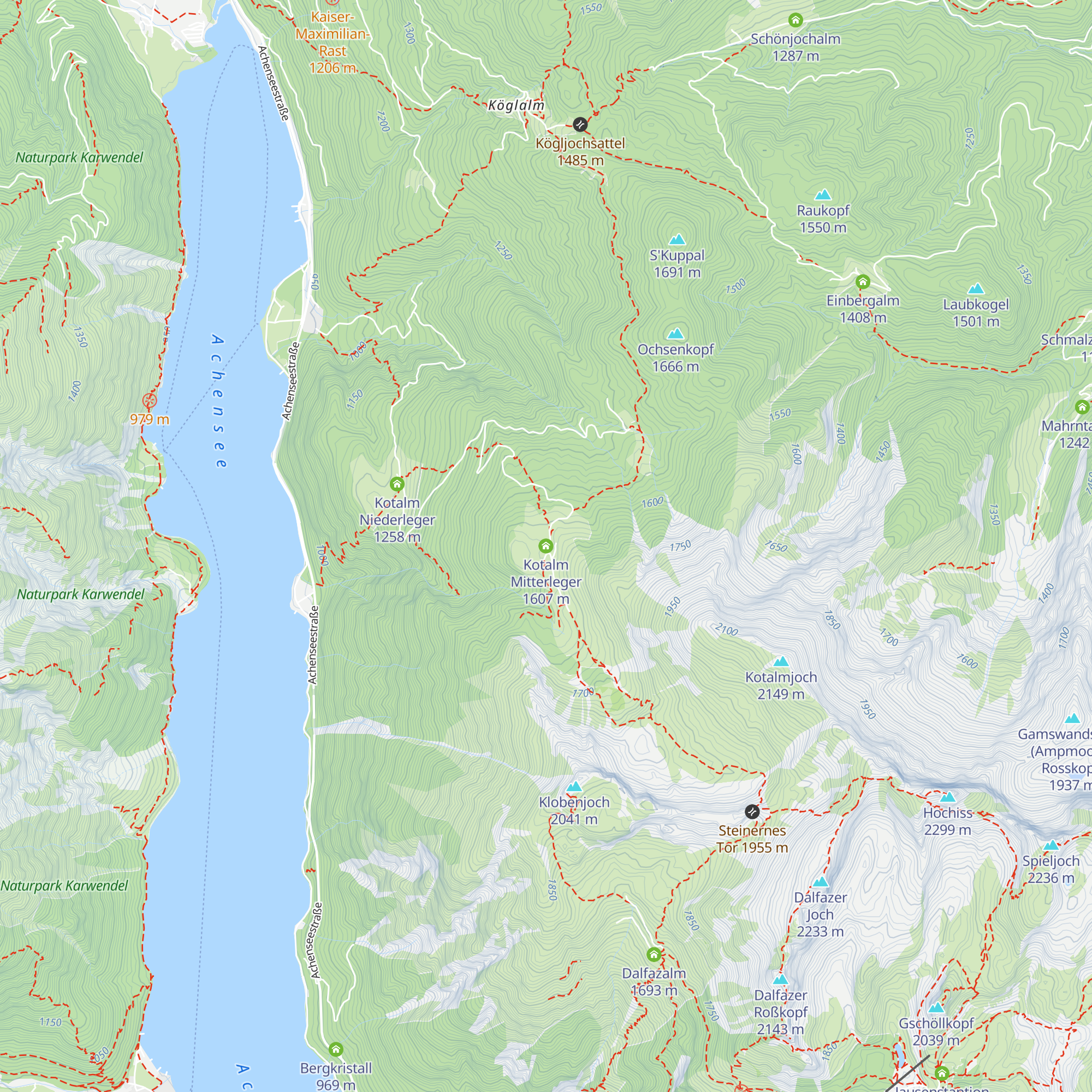 Kotalm Mitterleger map