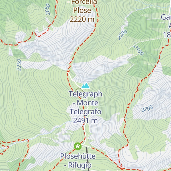 Map of Telegraph - Monte Telegrafo