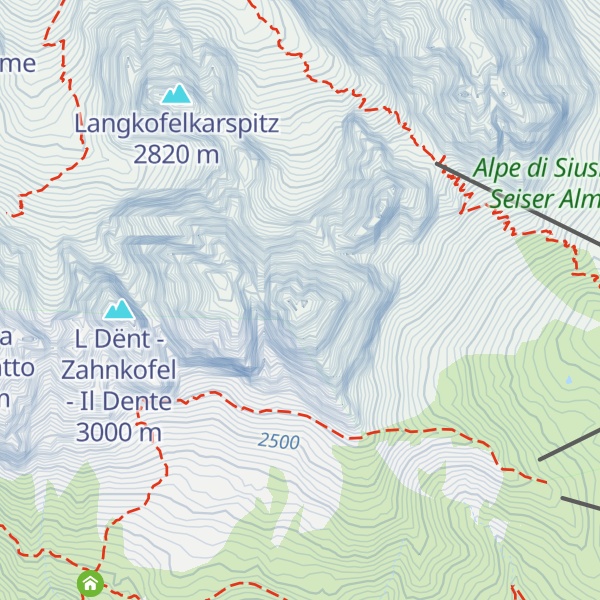 Map of Punta Grohmann - Grohmannspitze