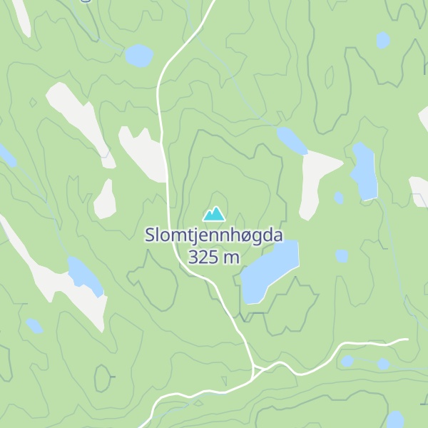 Map of Slomtjennhøgda