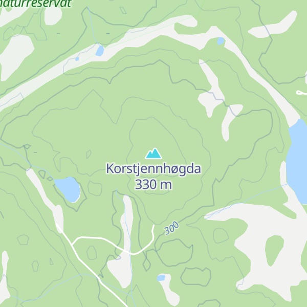 Map of Korstjennhøgda