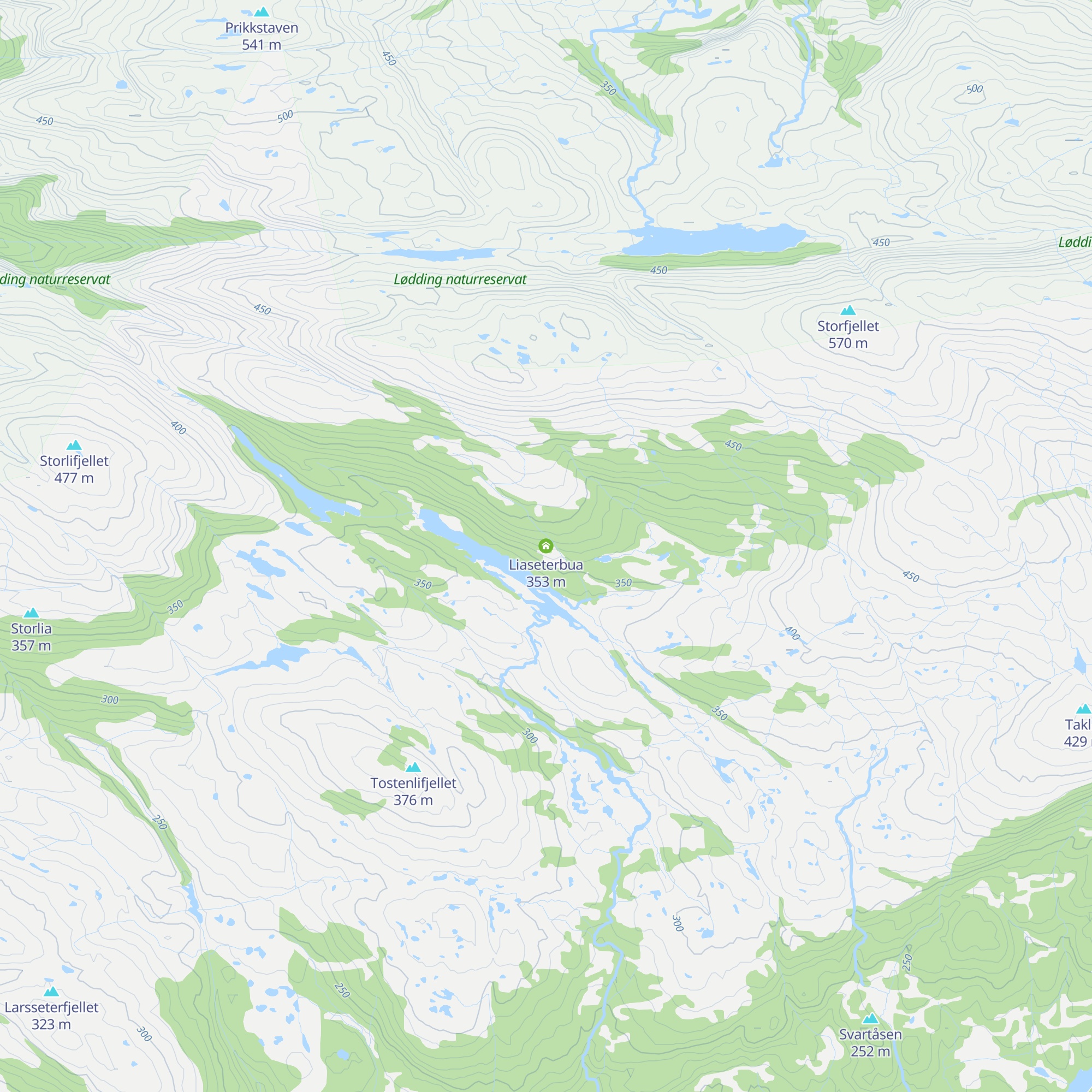 Liaseterbua map