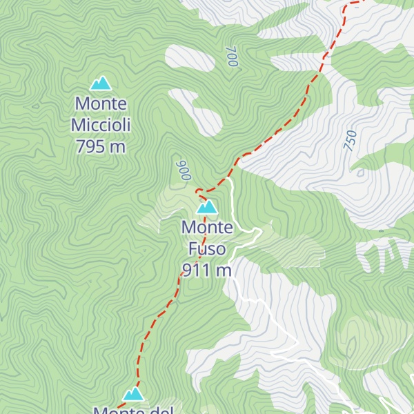 Map of Monte Fuso