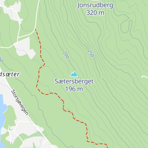 Map of Sætersberget