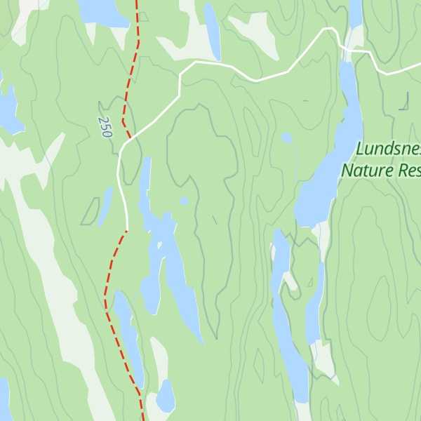 Map of Tangetjernfjellet