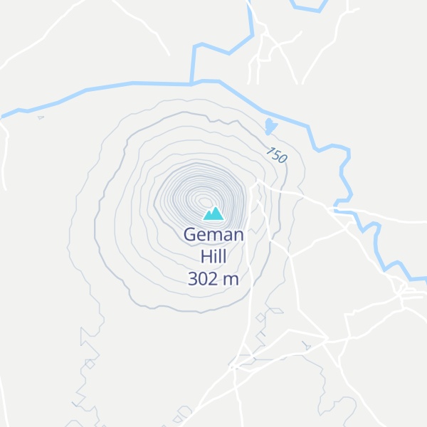 Map of Geman Hill