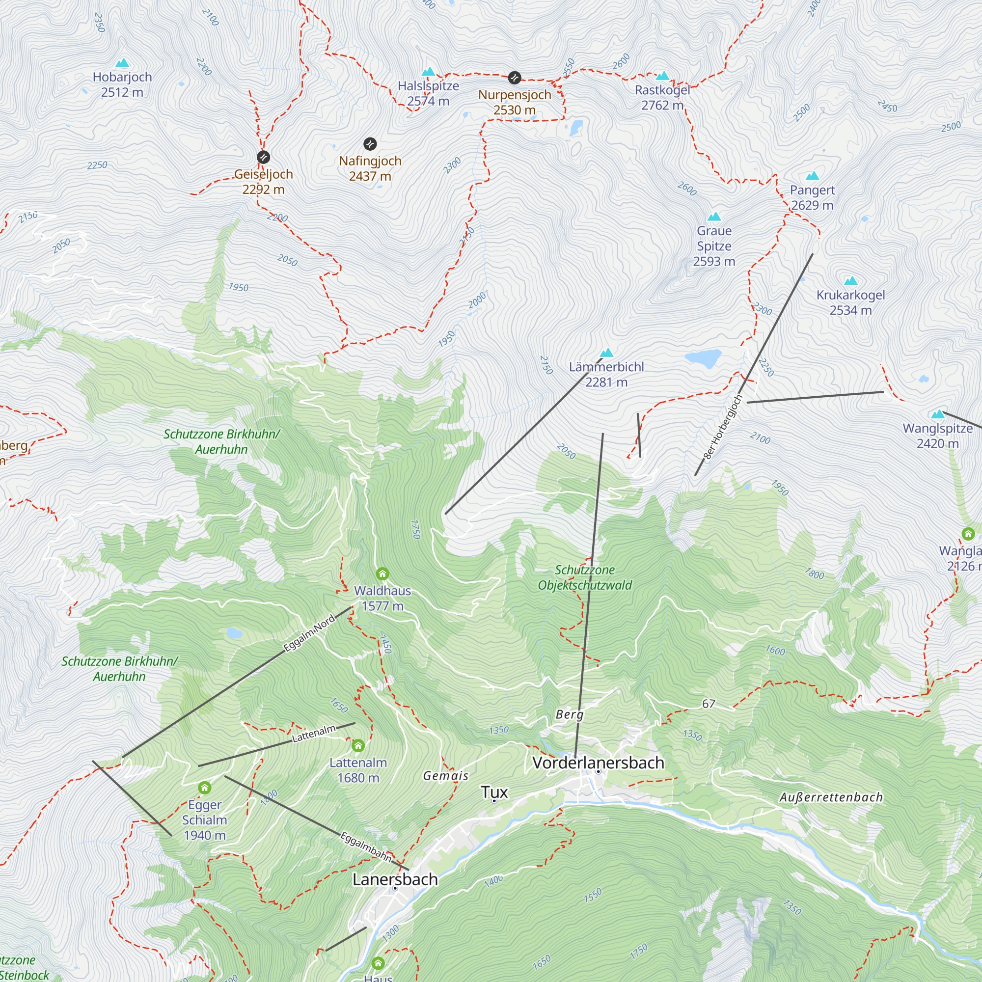 Heidi´s Skistall map