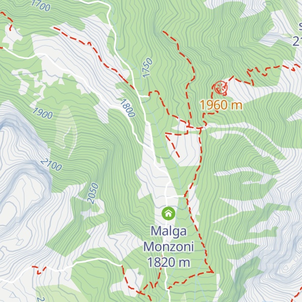 Map of ex Rifugio Monzoni