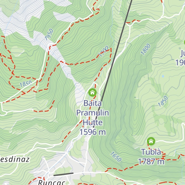 Map of Baita Pramulin Hutte