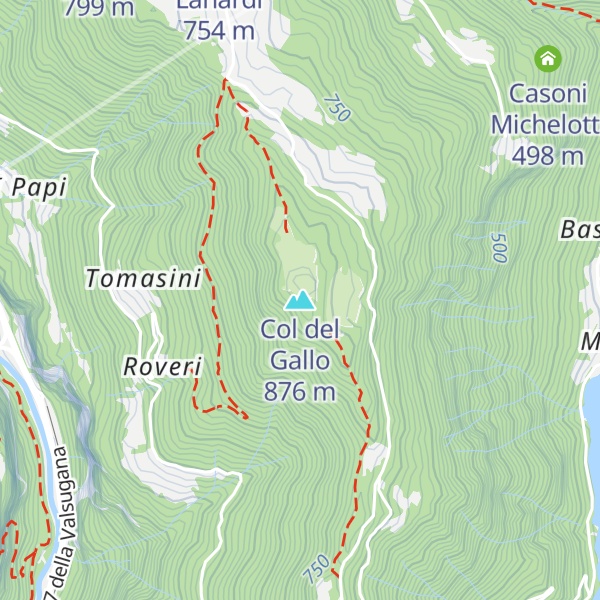 Map of Col del Gallo
