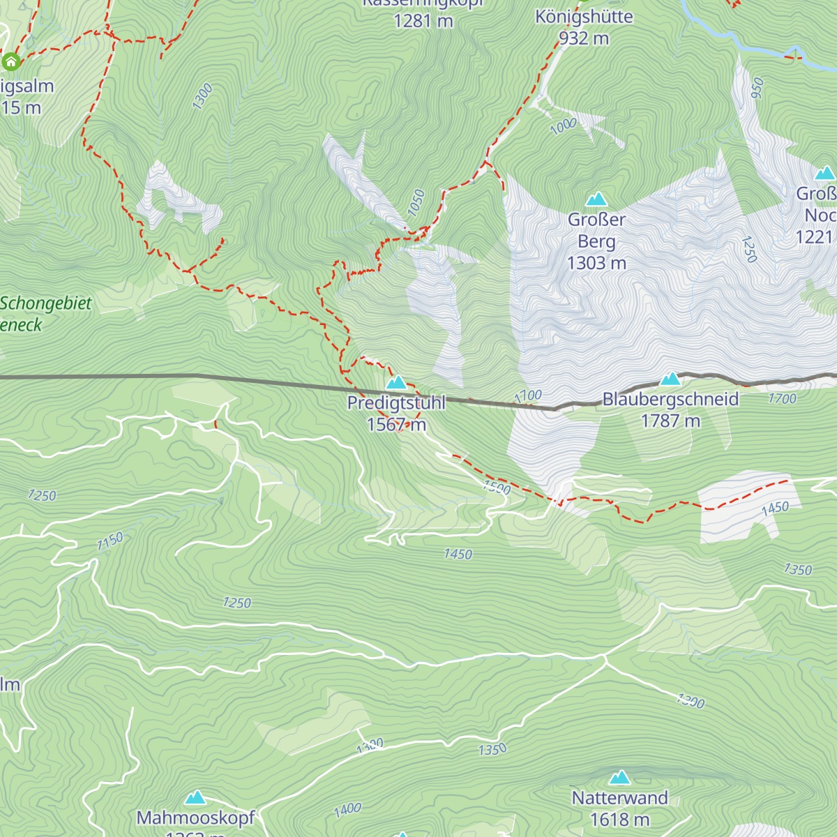 Jausenstation Blaubergalm map