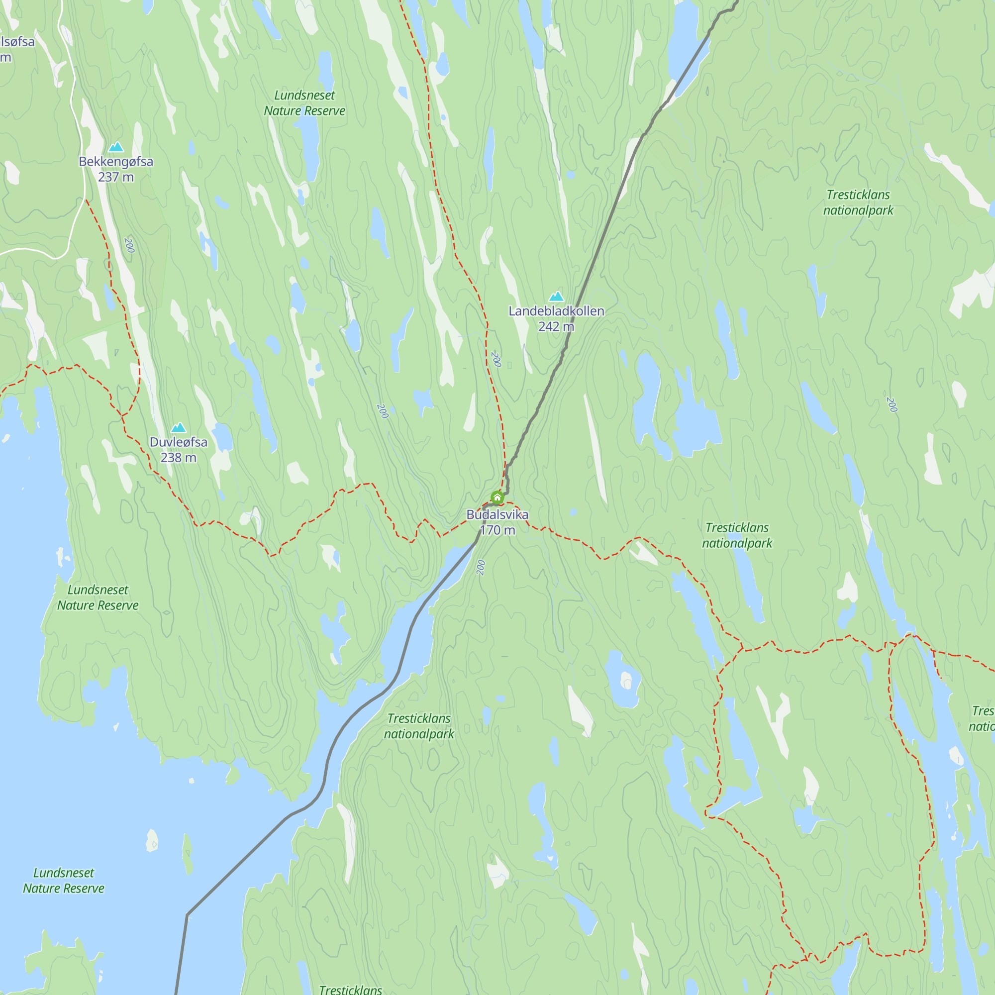 Budalsvika map