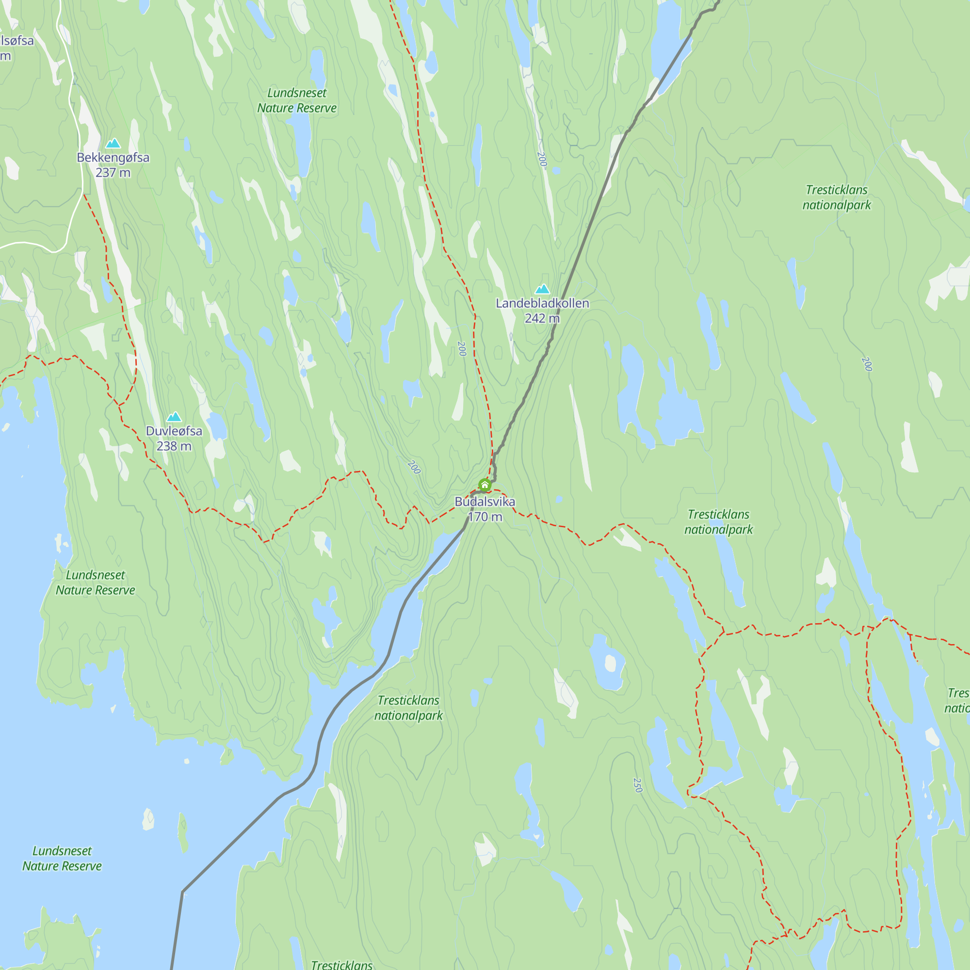 Budalsvika map