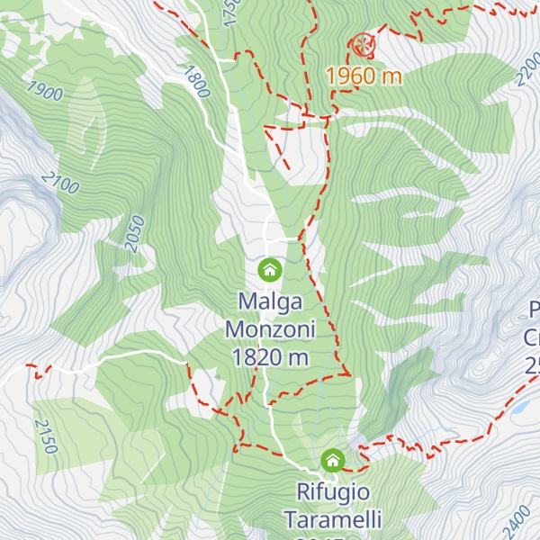 Map of Malga Monzoni