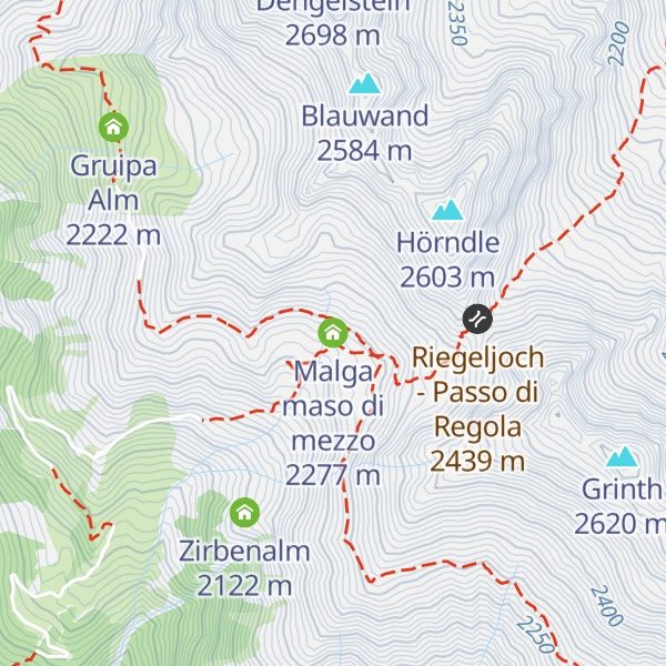 Map of Malga maso di mezzo