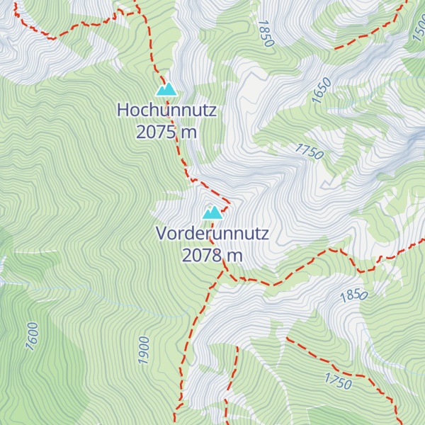 Map of Vorderunnutz
