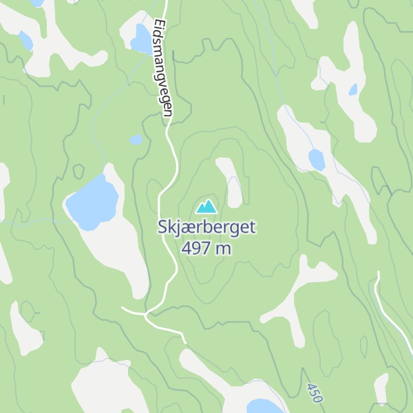 Map of Skjærberget