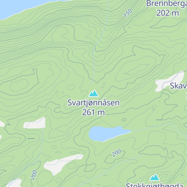 Map of Svartjønnåsen