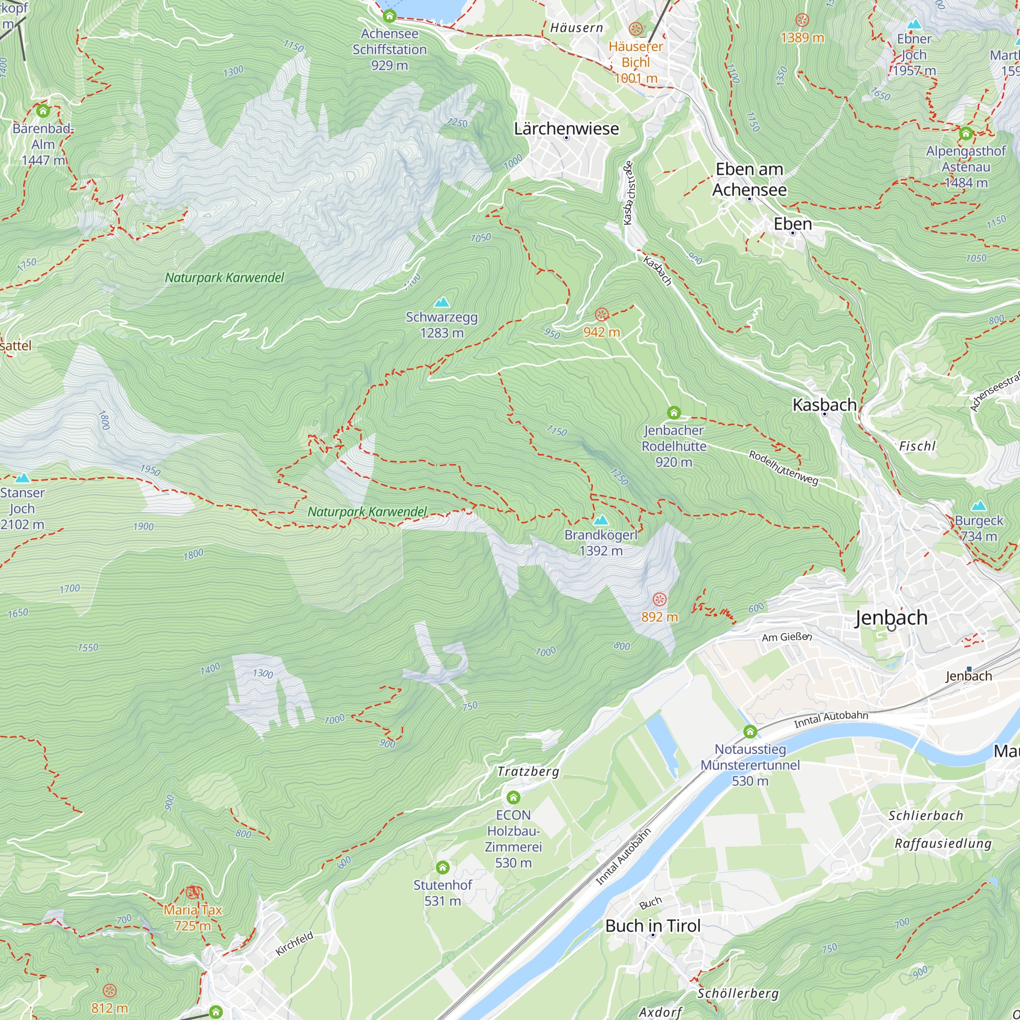 Jöchlalm map