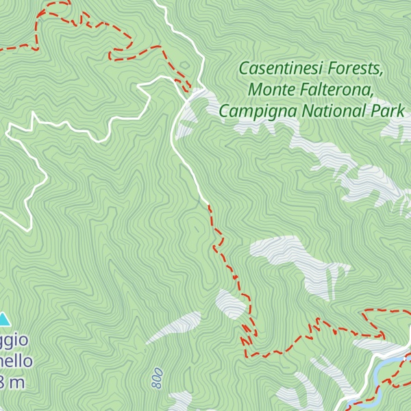 Map of Rifugio Poggio Cavallaro