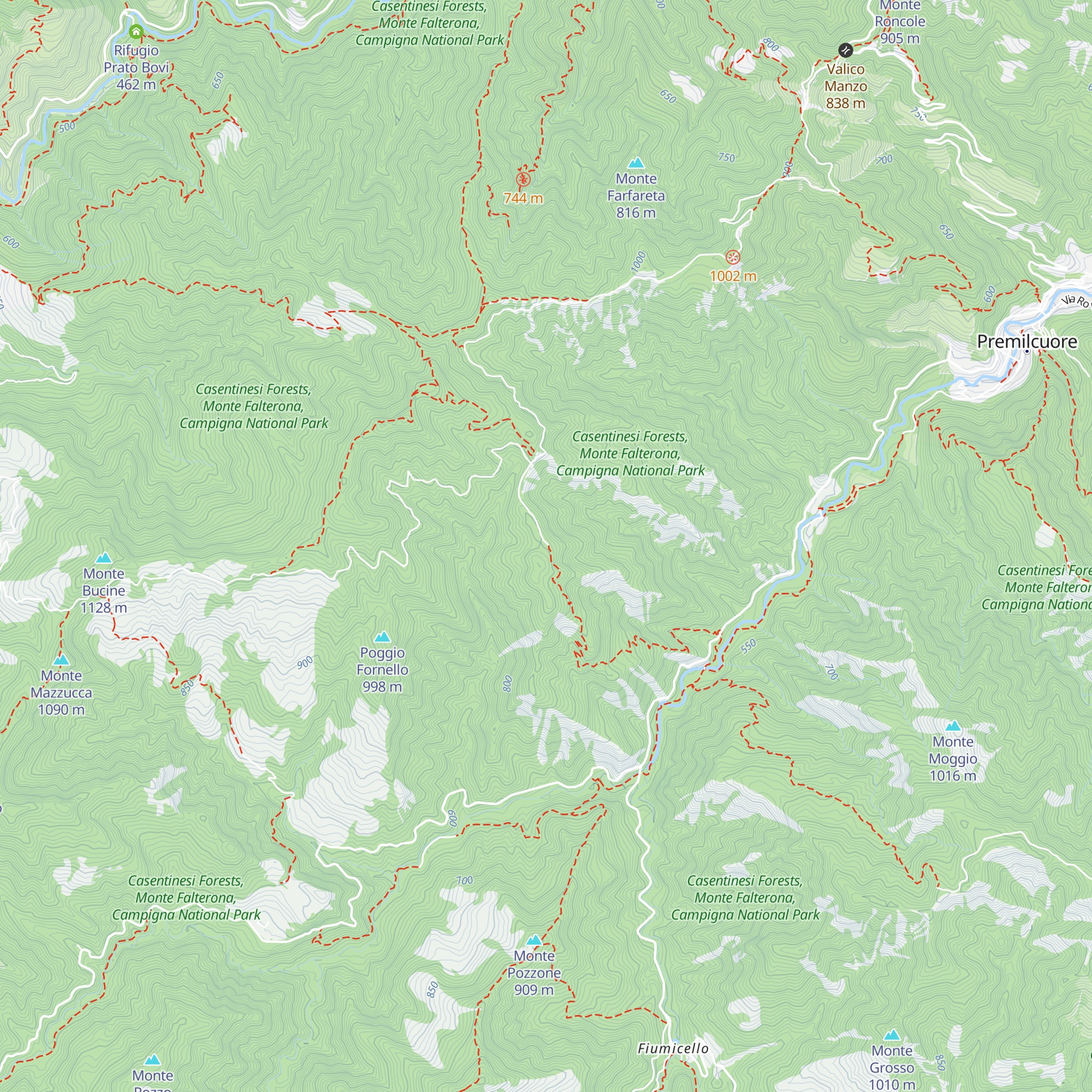 Rifugio Poggio Cavallaro map
