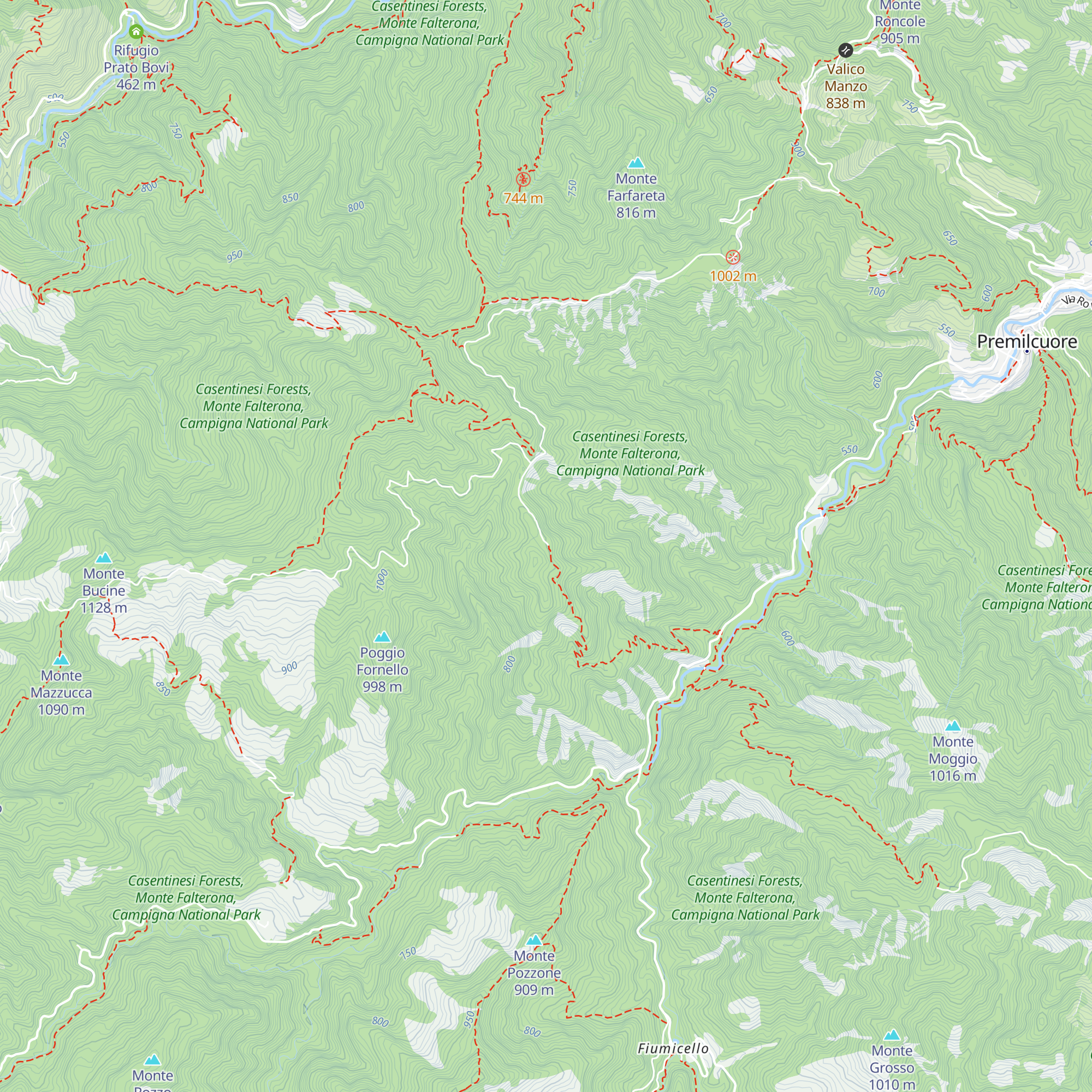 Rifugio Poggio Cavallaro map