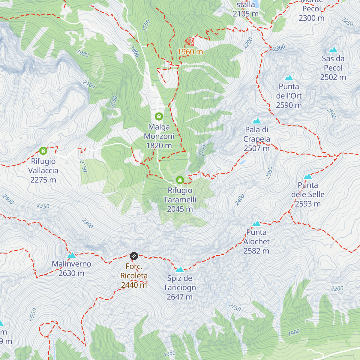 Rifugio Taramelli map