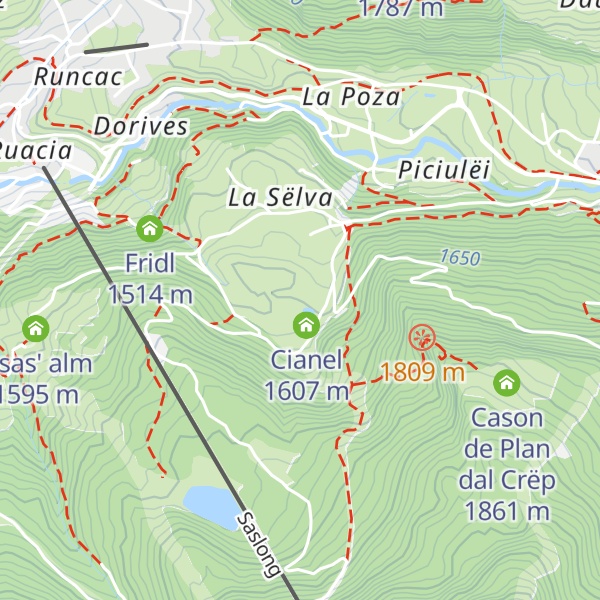Map of Pozzamanigoni