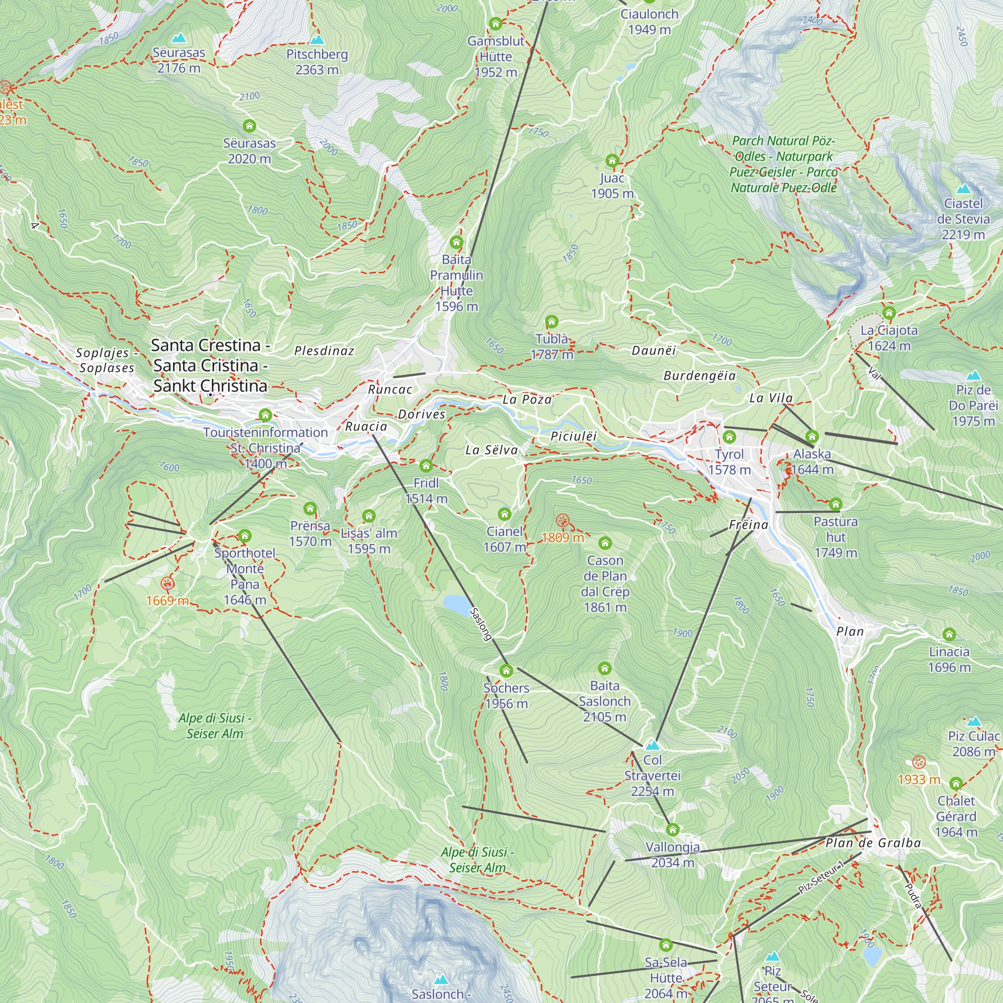 Pozzamanigoni map