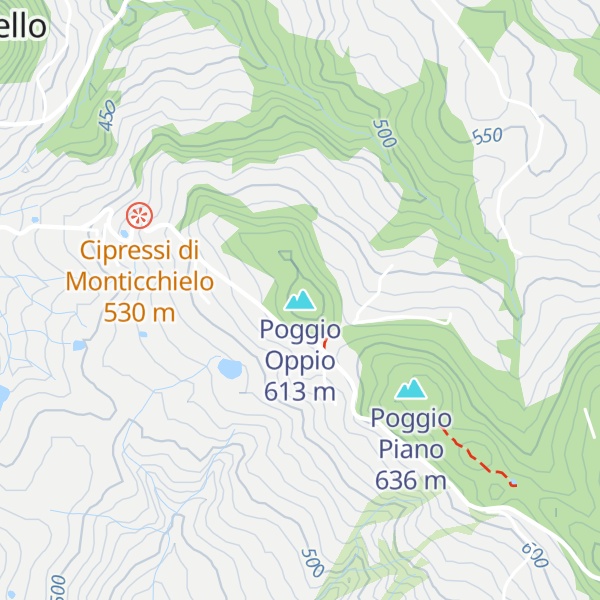 Map of Poggio Oppio