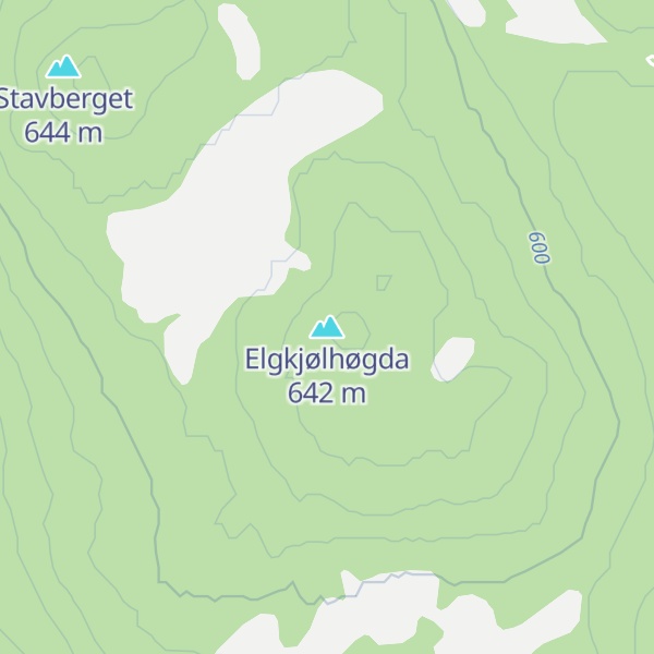 Map of Elgkjølhøgda