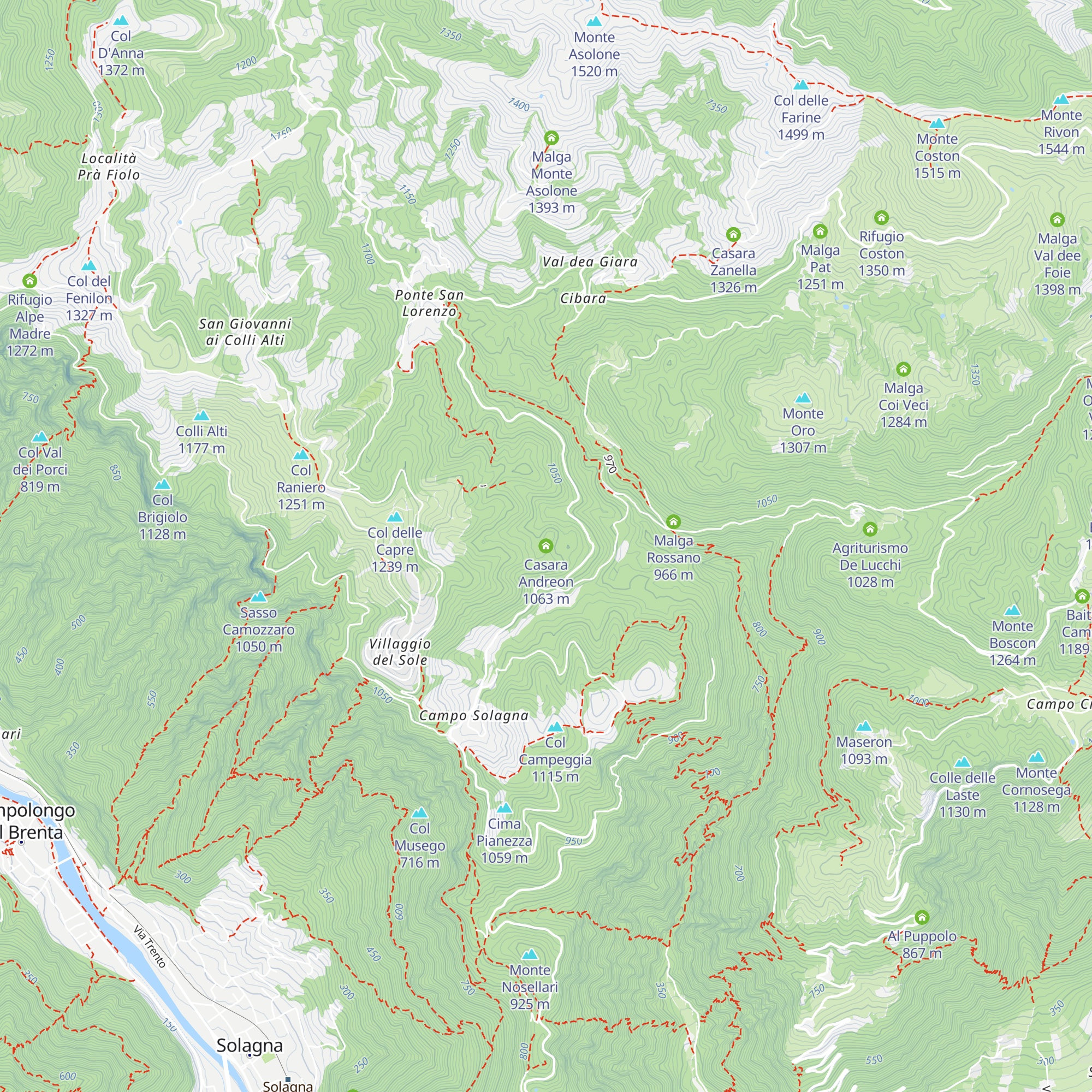 Casara Andreon map