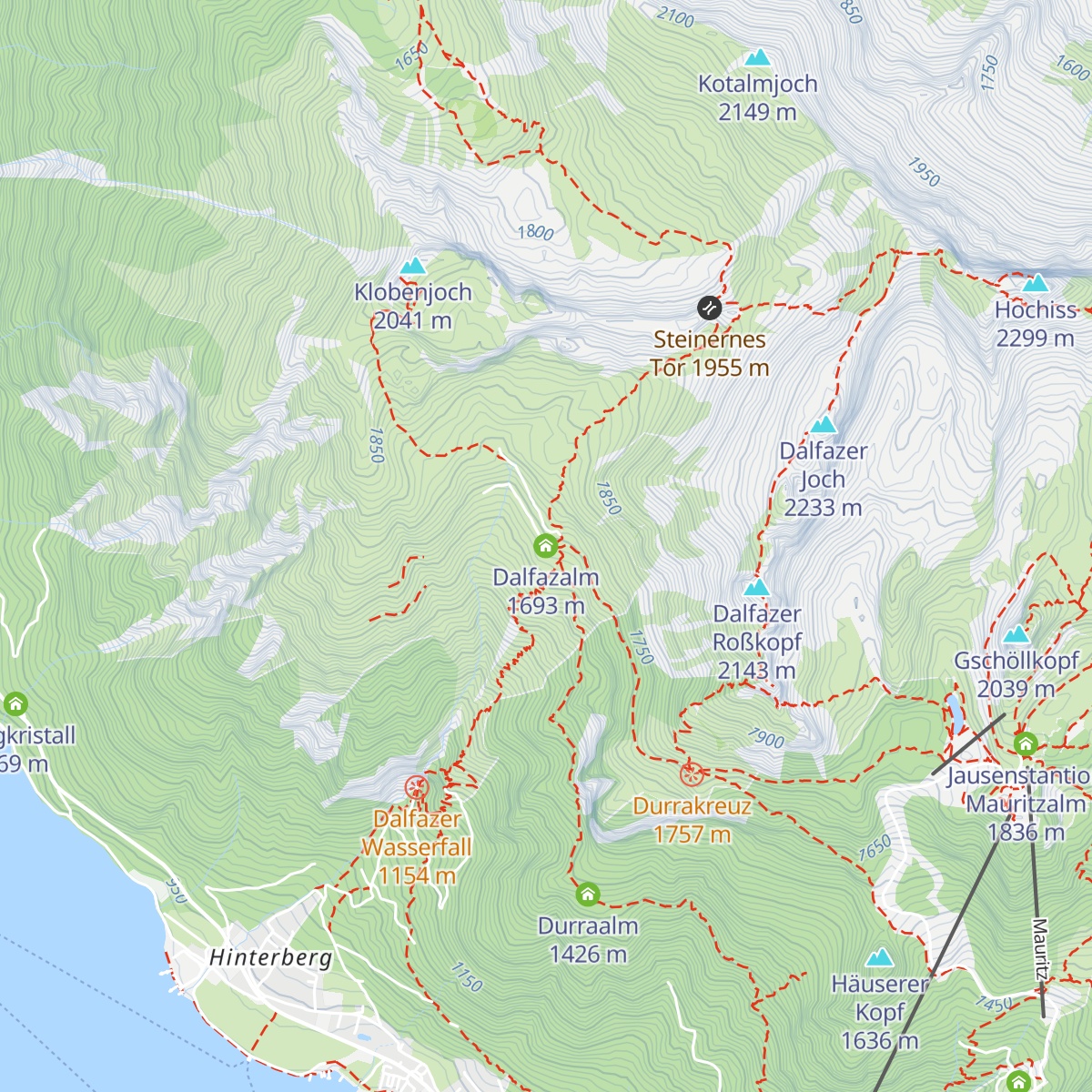 Dalfazalm map
