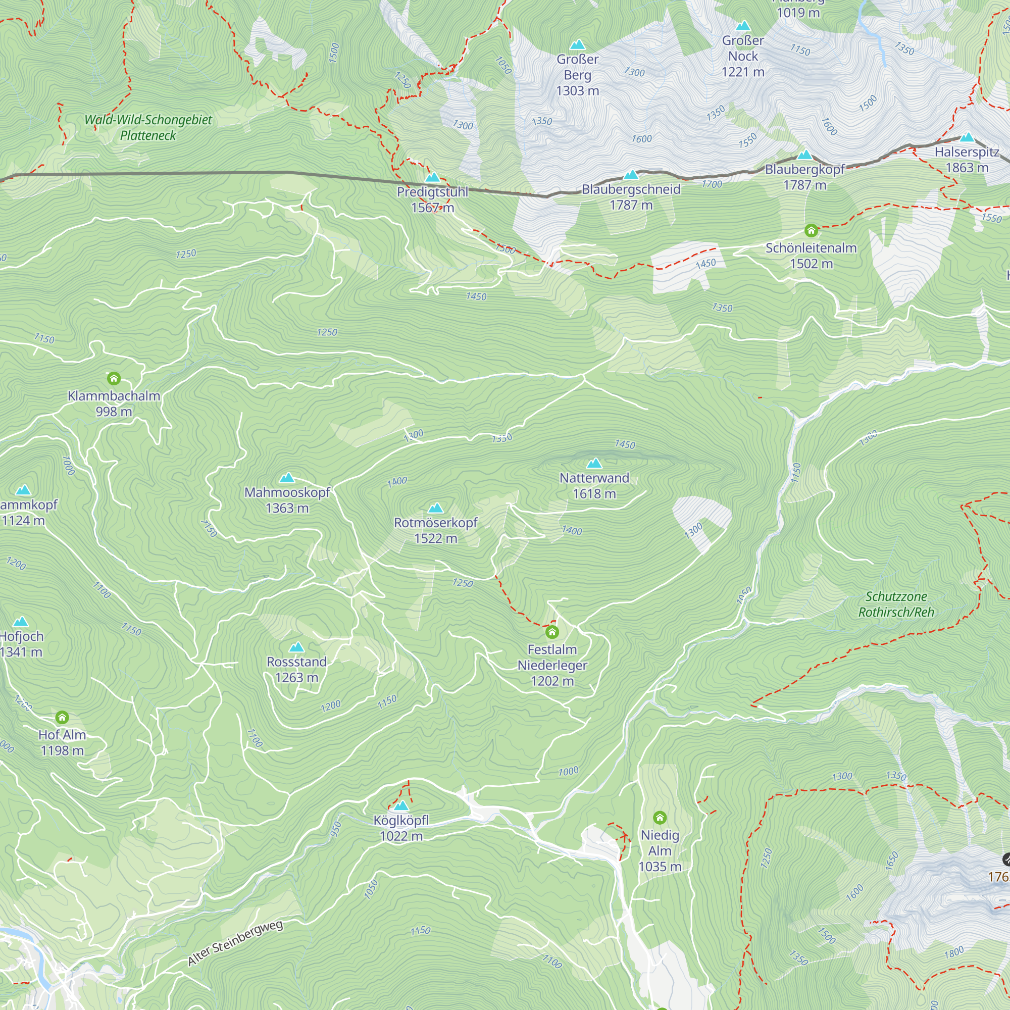 Festlalm Hochleger map