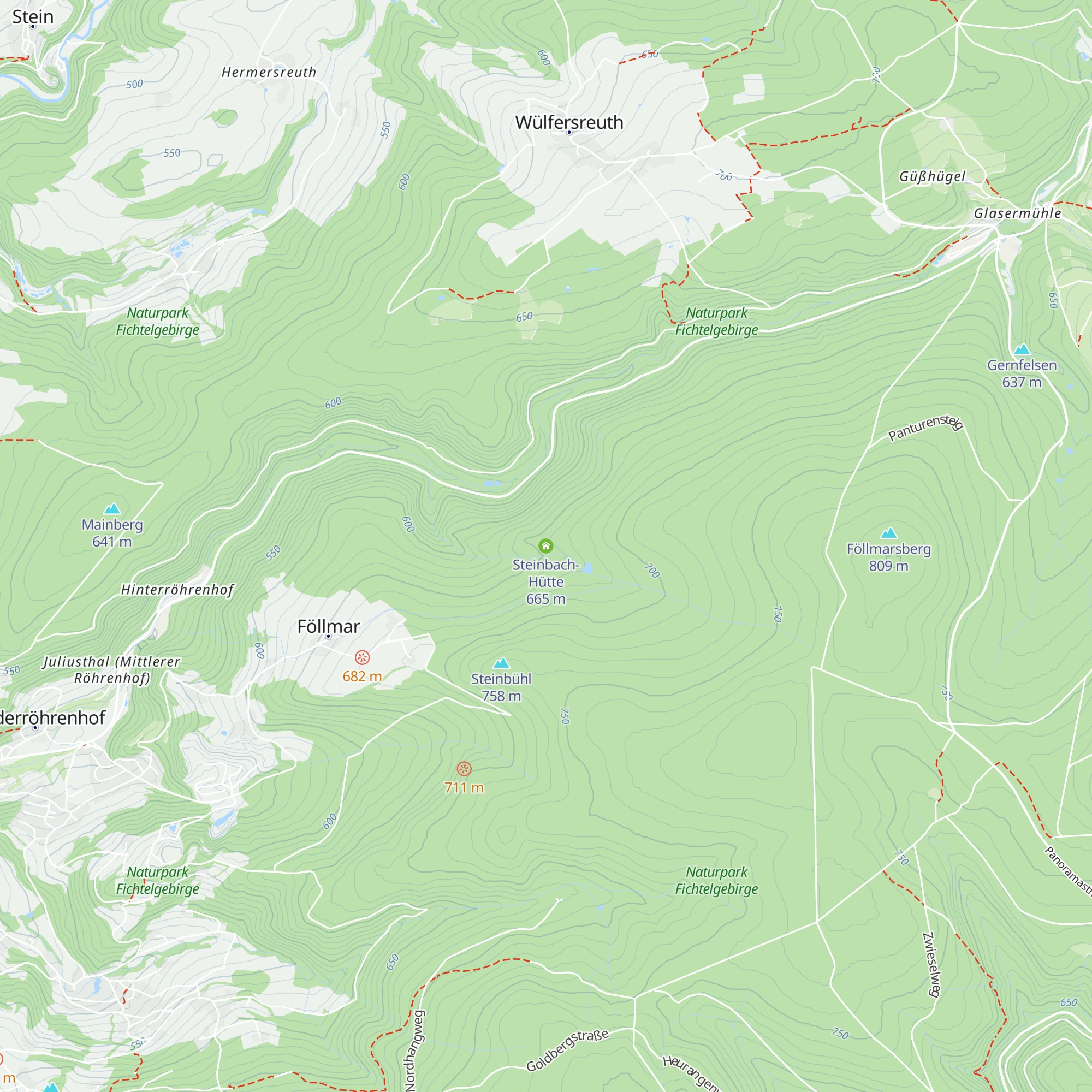 Steinbach-Hütte map