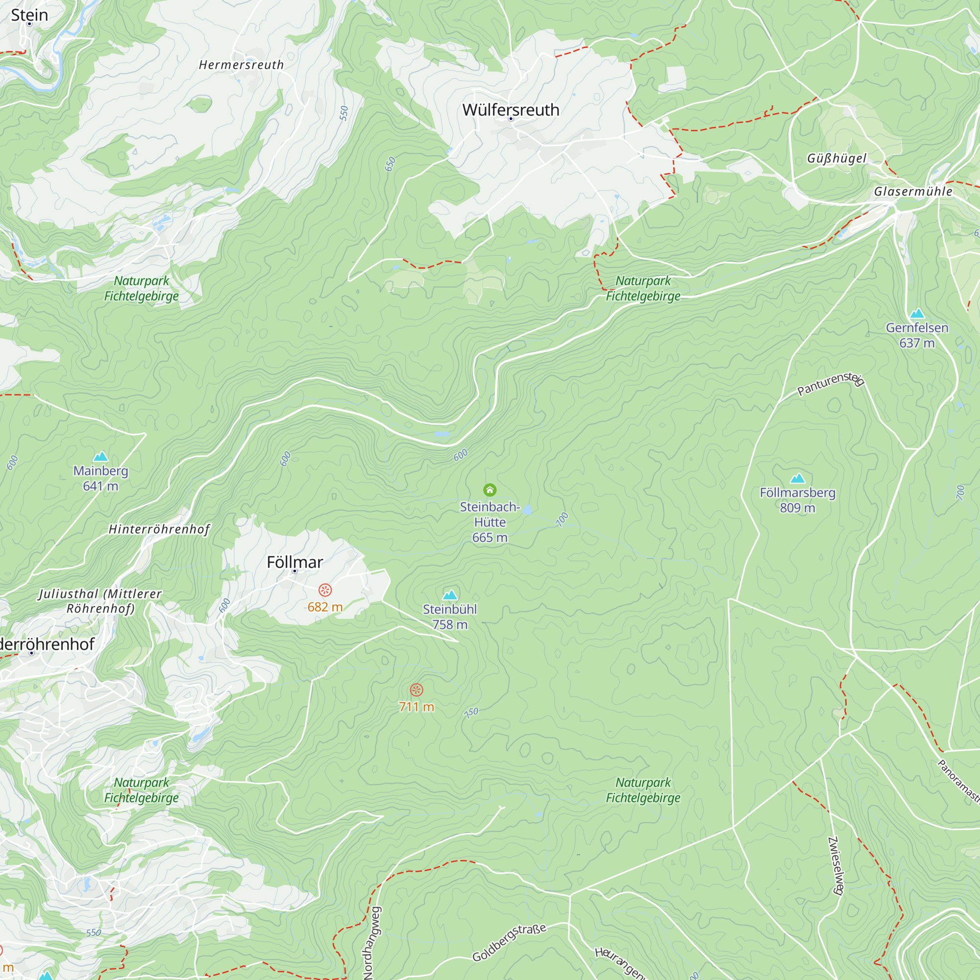 Steinbach-Hütte map