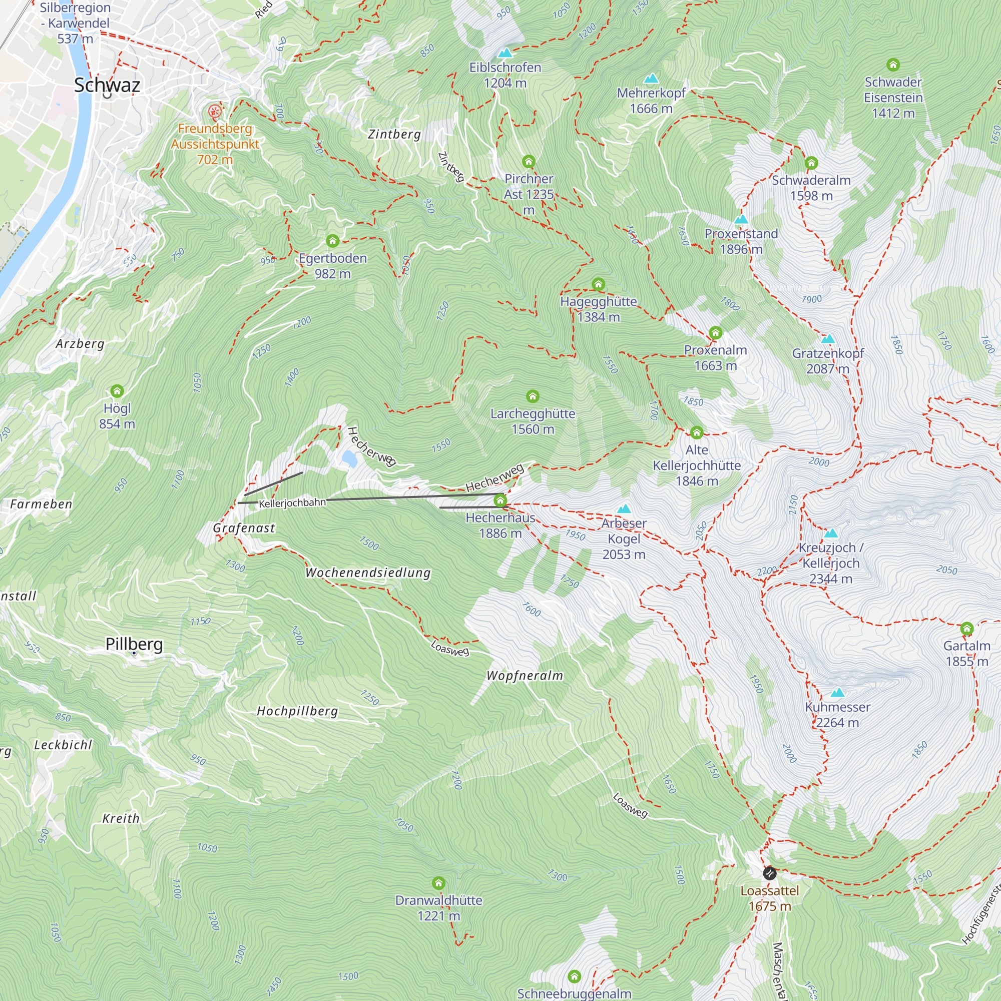 Hecherhaus map