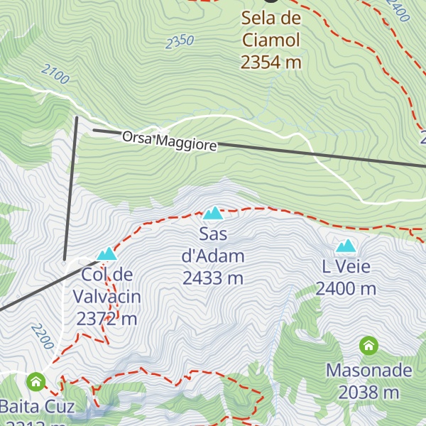 Map of Sas d'Adam
