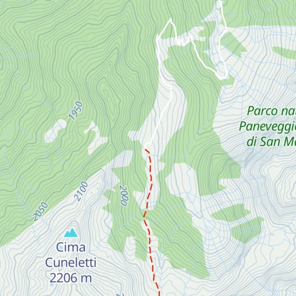 Map of Malga Valsorda