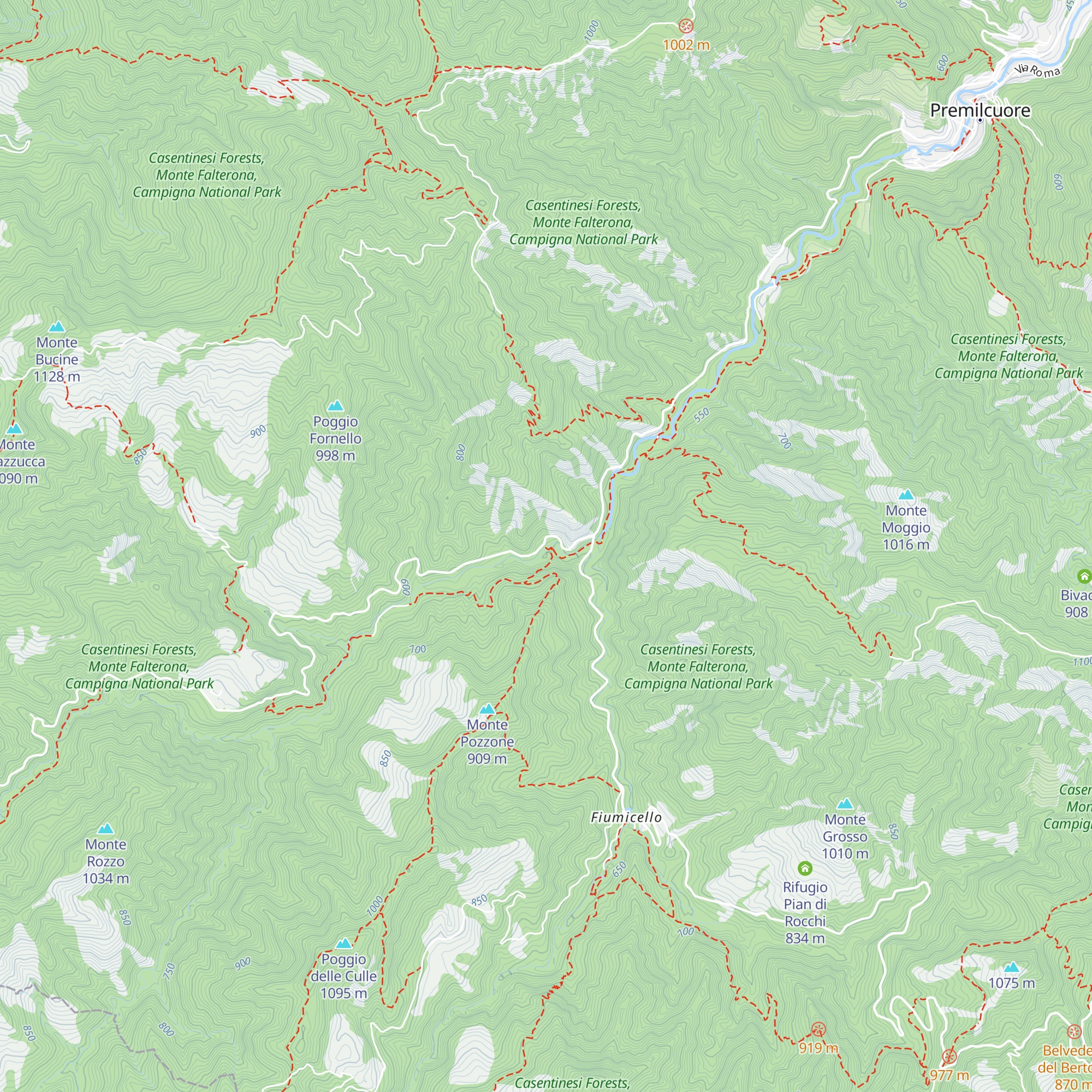 Rifugio del Gorgolaio map