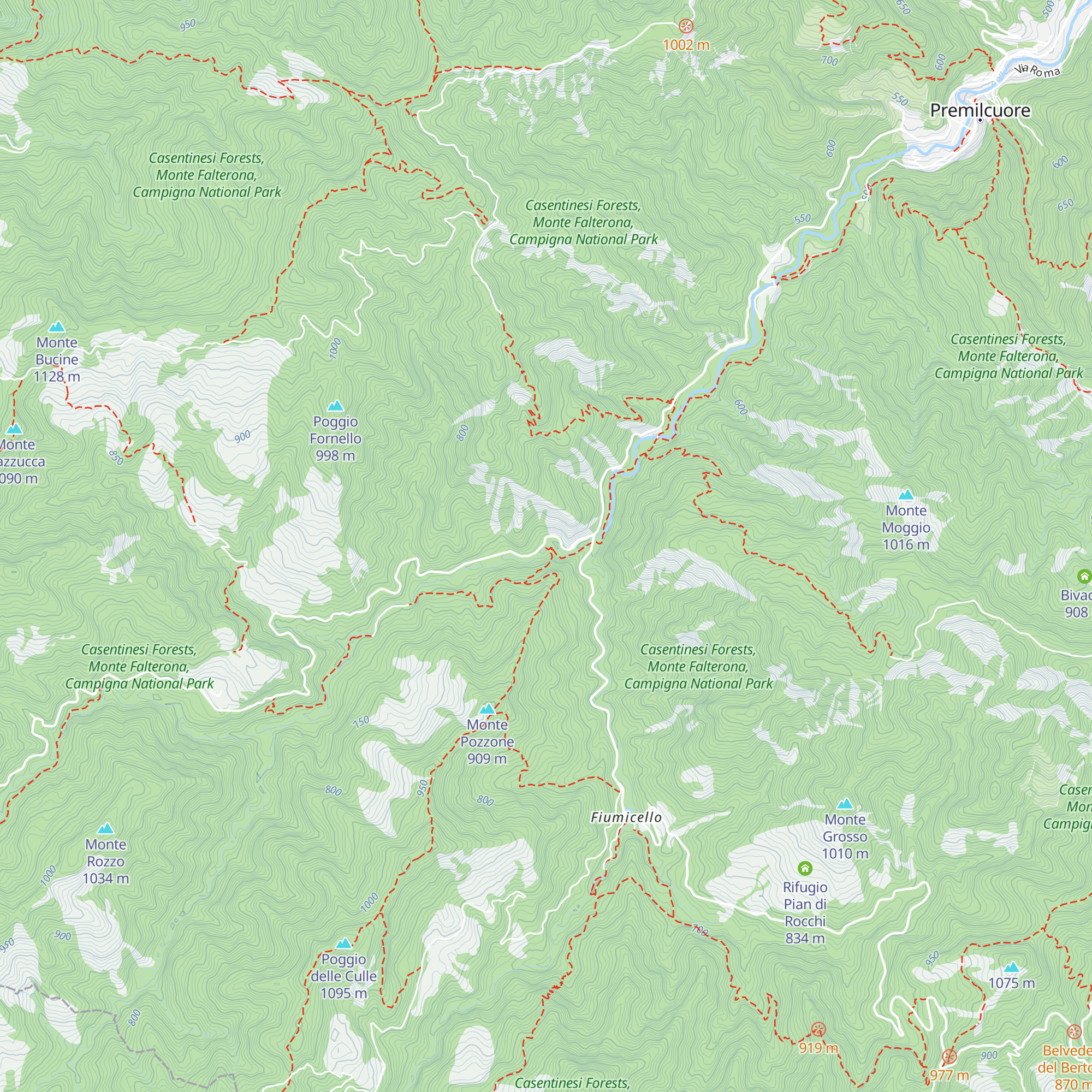 Rifugio del Gorgolaio map
