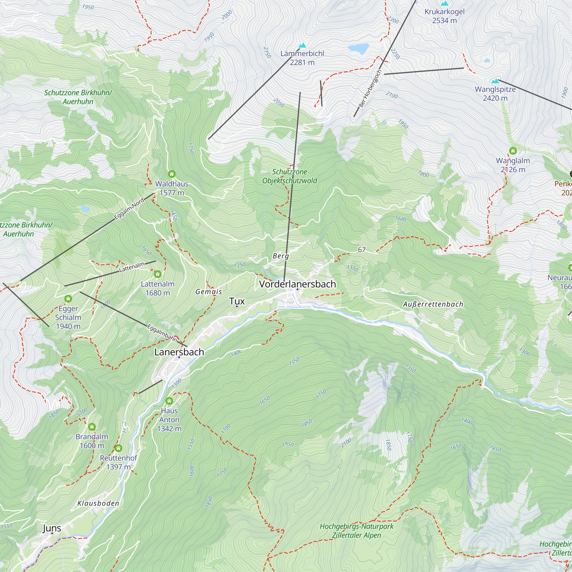 Kasermandl map
