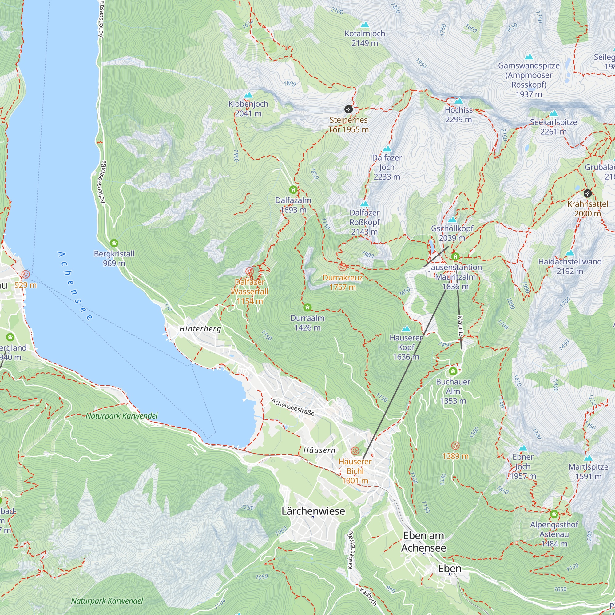 Durraalm map