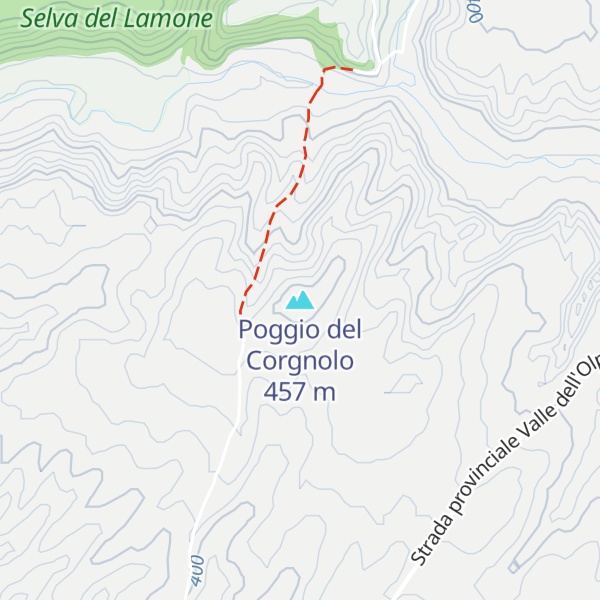 Map of Poggio del Corgnolo