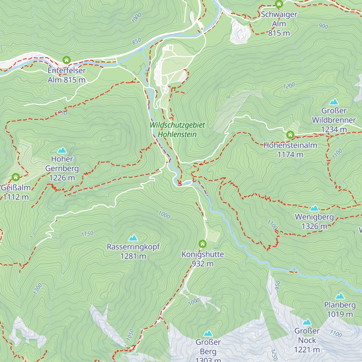Siebenhütten map